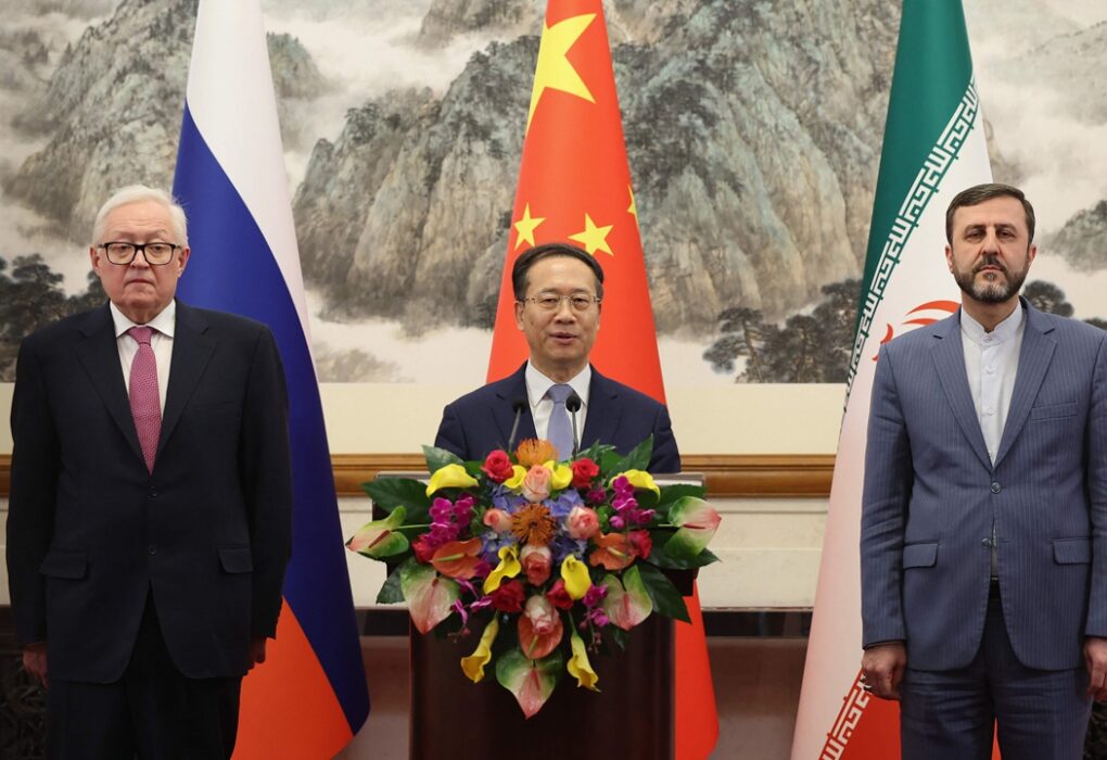 china russia iran condemns us sanctions on Iran